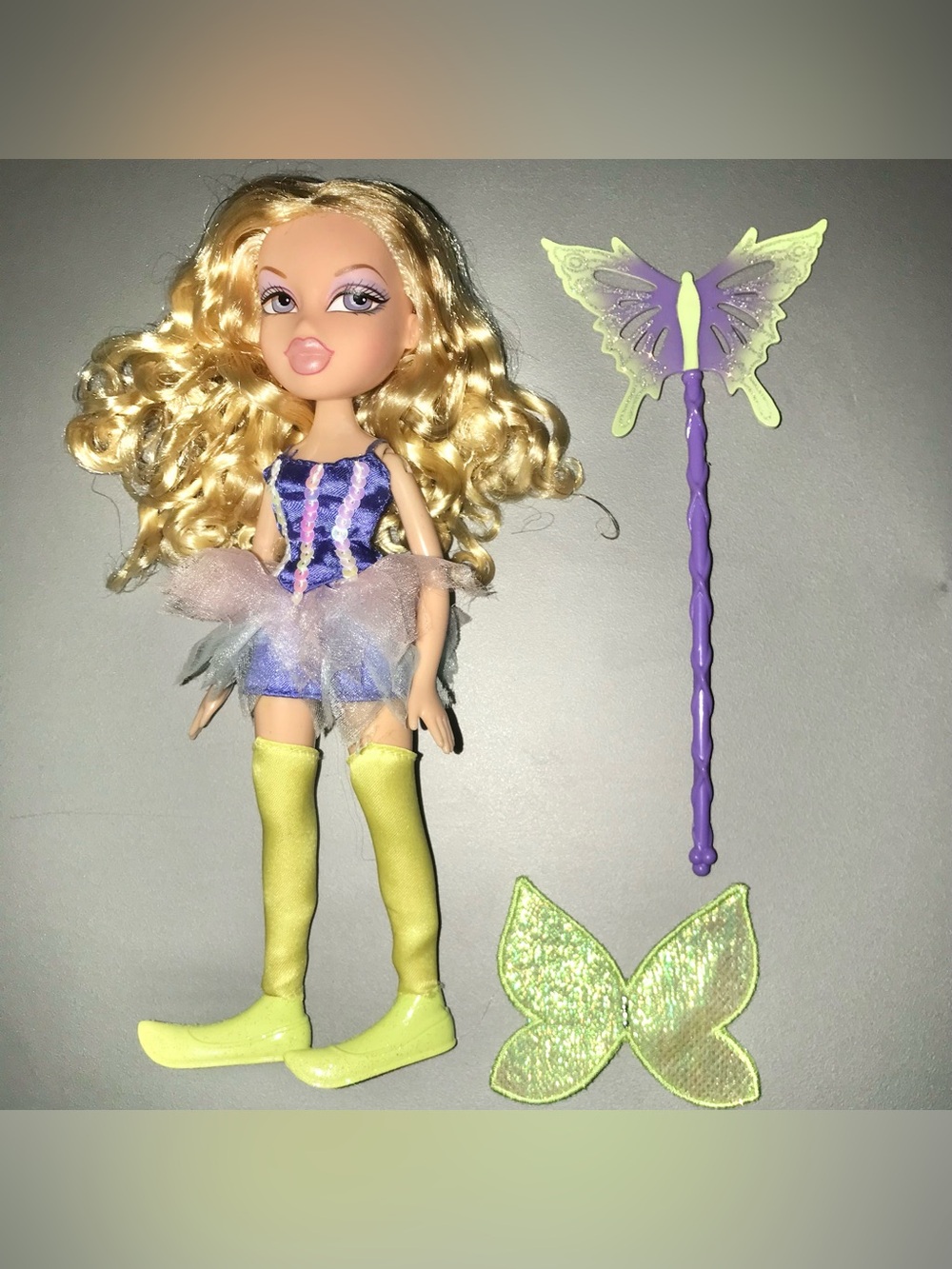 Vintage 2001 Bratz Fashion Doll Costume Party Pixie Fairy Cloe W/Accessories
